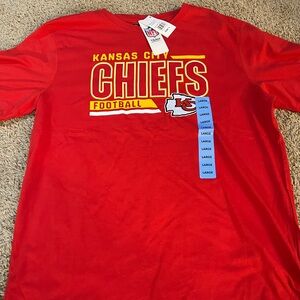 Men's NFL Kansas City Chiefs Short Sleeve Shirt Size Large NWT